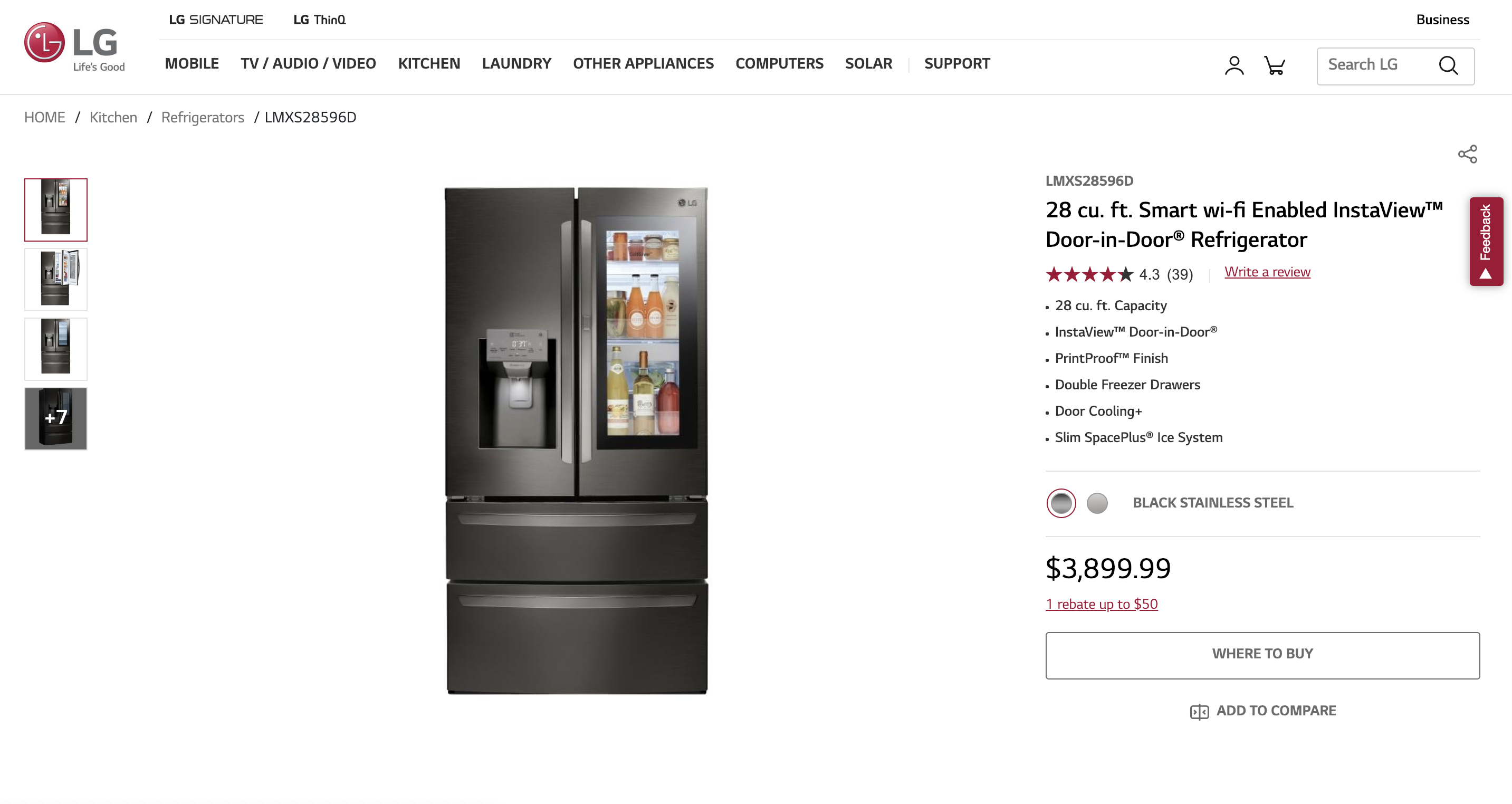 LG-smart-refrigerator-product-detail-page