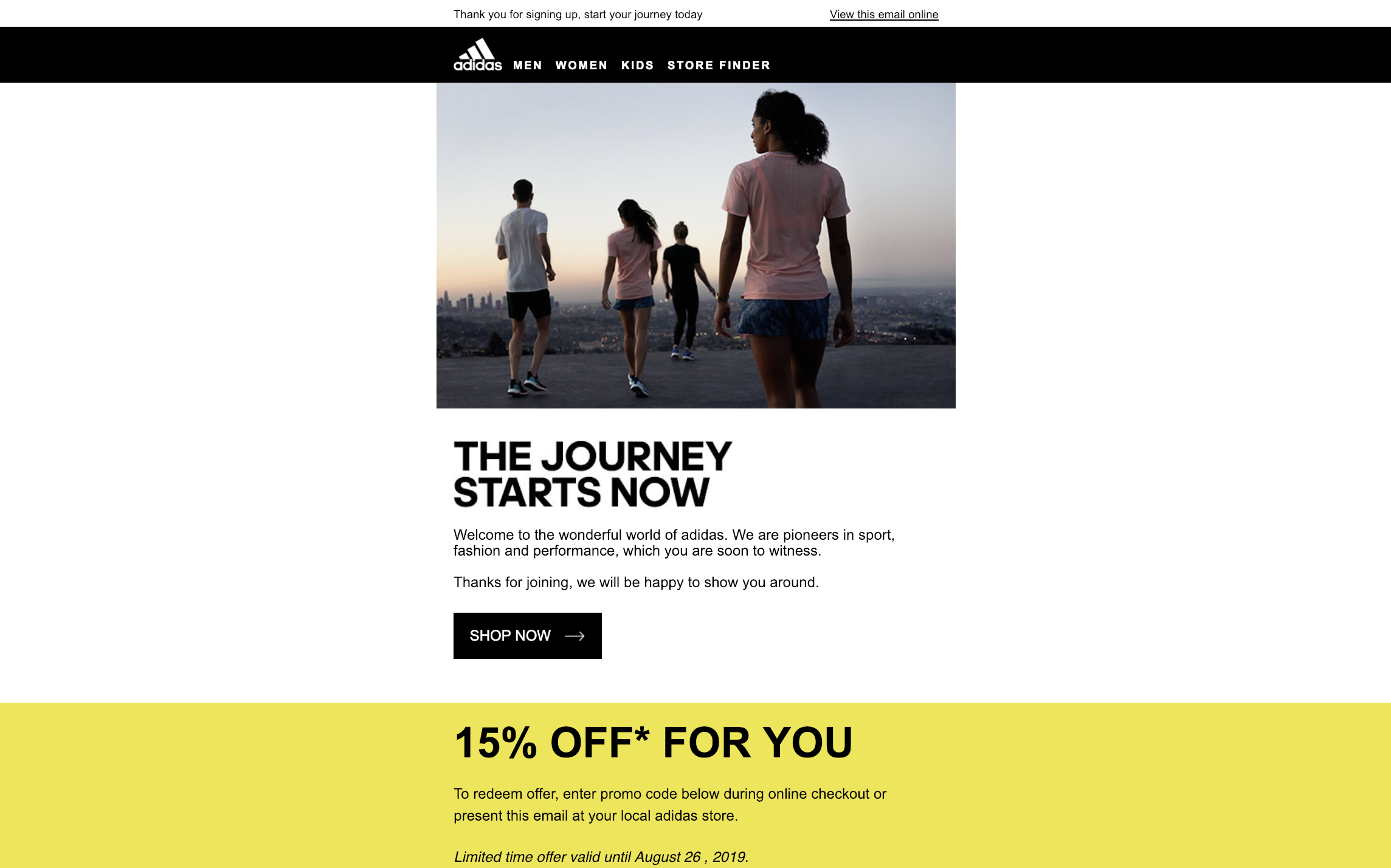 adidas discount code august 2019