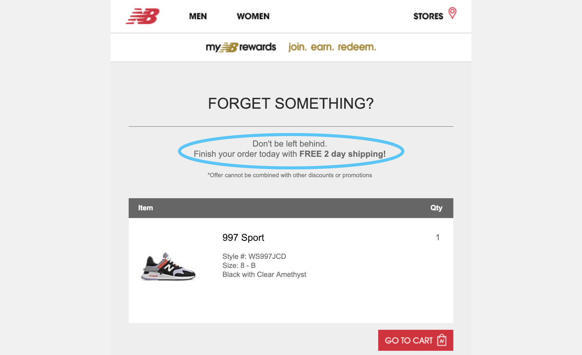 new-balance-abandoned-cart-second-reminder-email