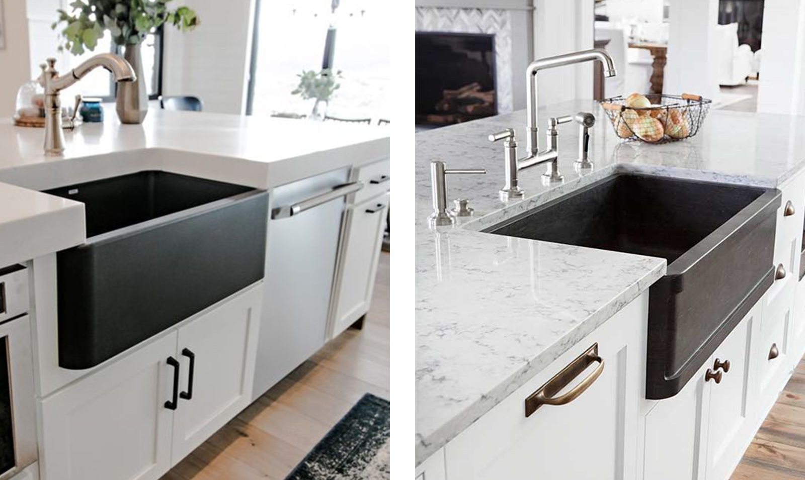 two-farmhouse-sinks-metal-finish